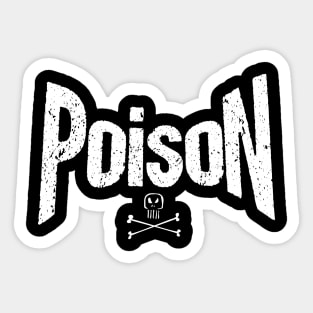 Poison title alone From the bottle with skull #3 Sticker